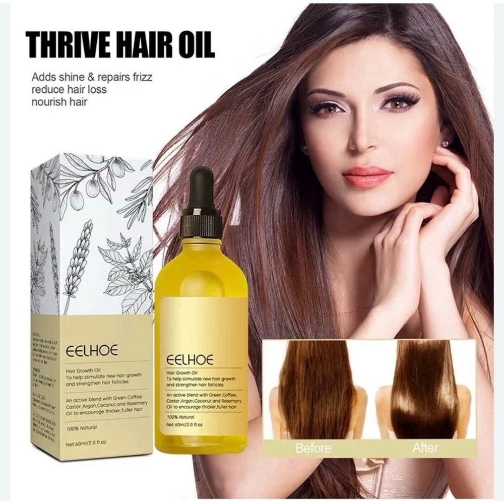 EELHOE Rosemary Hair growth treatment Oil, Strengthen Hair Follicles Organic